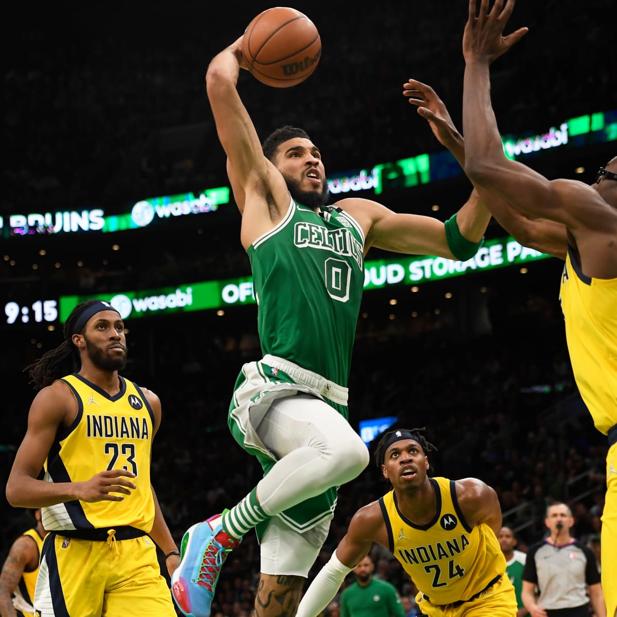 Photos and Videos] Celtics Raise Kevin Garnett's #5 to the Rafters - Sports  Illustrated Boston Celtics News, Analysis and More