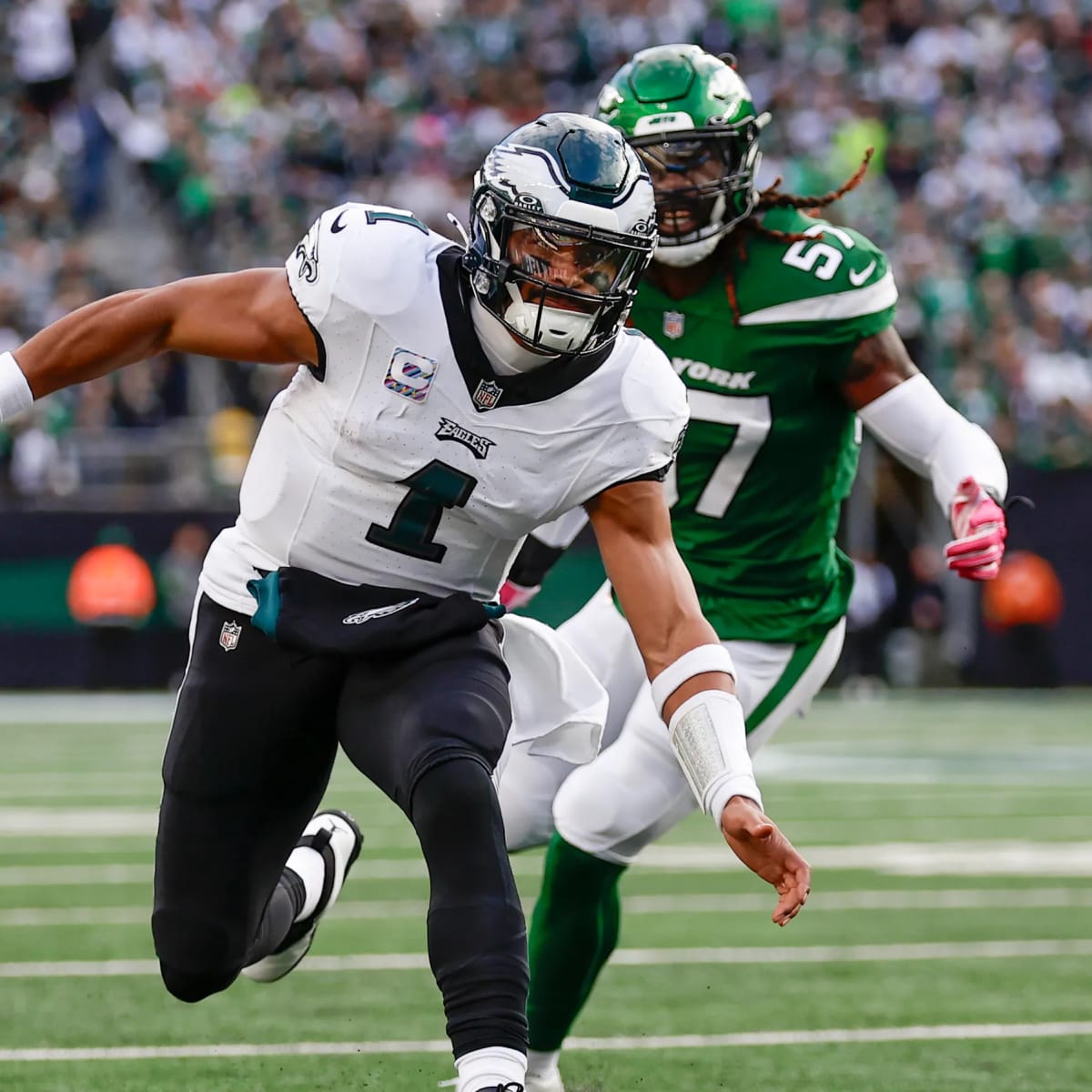 Eagles vs. Jets: Birds lose after 4 interceptions, late Hall TD - WHYY