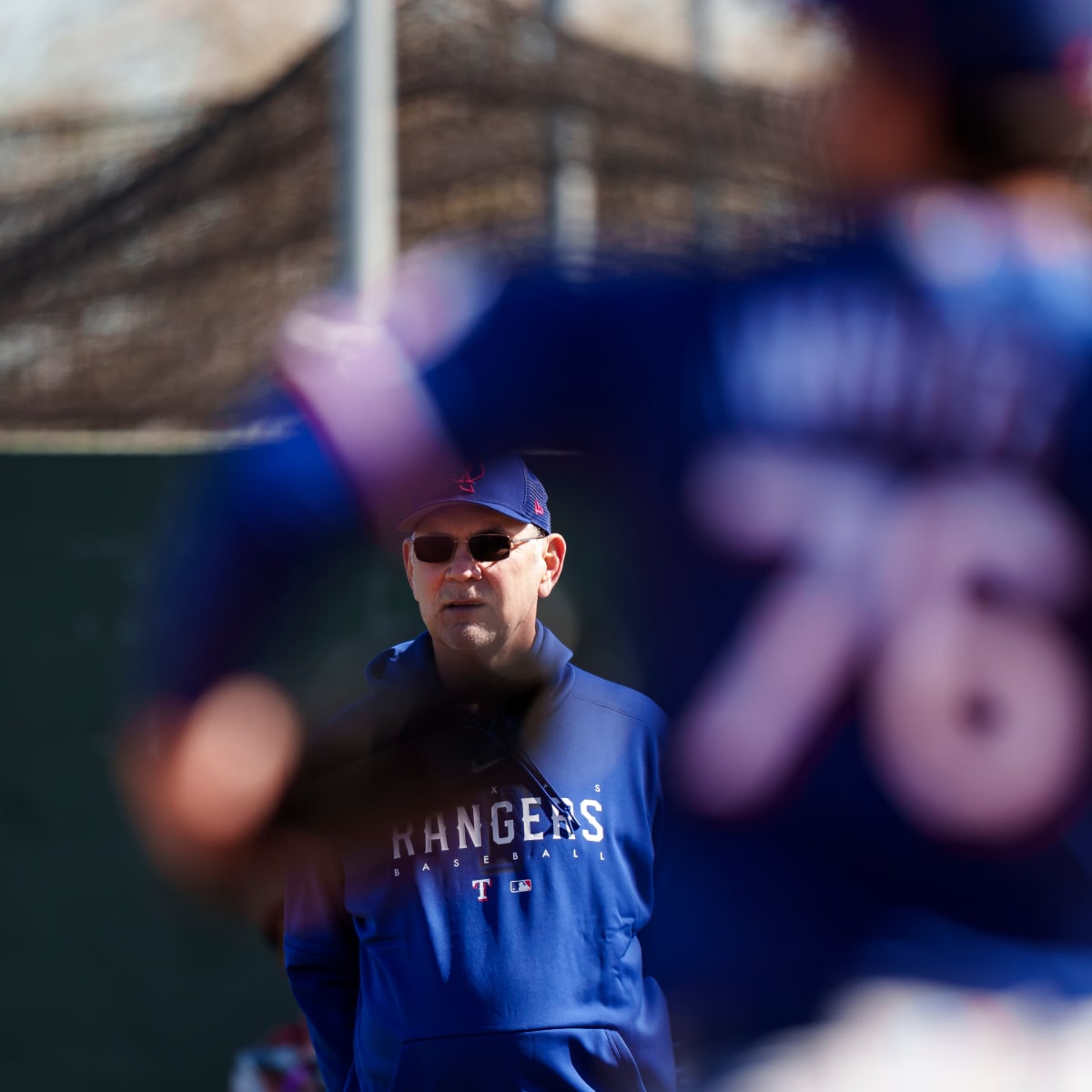 At Texas Rangers spring training, prospects lean on vets to set