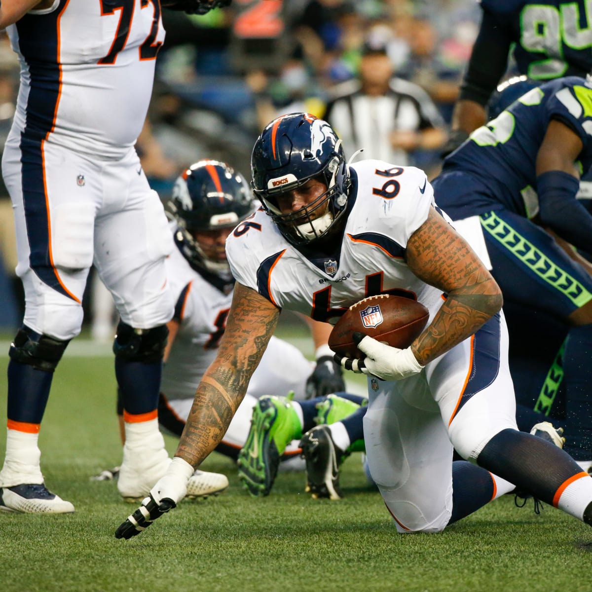 Denver Broncos guard Risner wants to bear Patriots with Newton