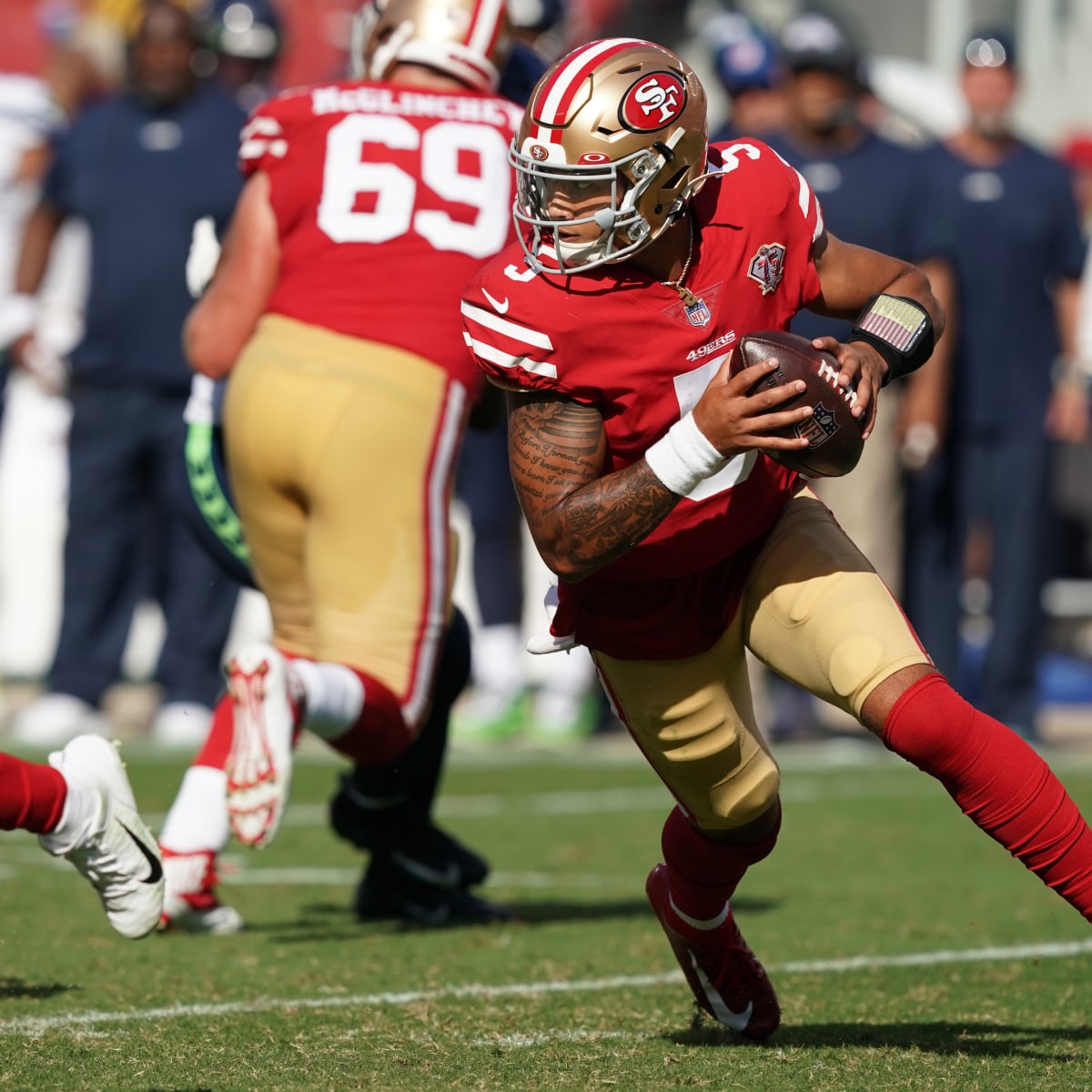 Trey Lance won't have to be savior for loaded San Francisco 49ers - ESPN -  San Francisco 49ers Blog- ESPN