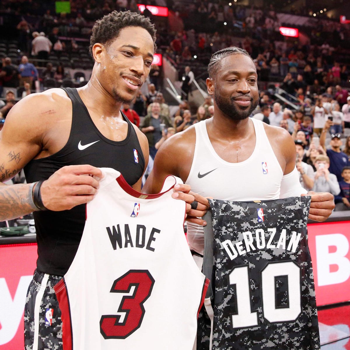 Miami Heat's Dwyane Wade reflects after last home game