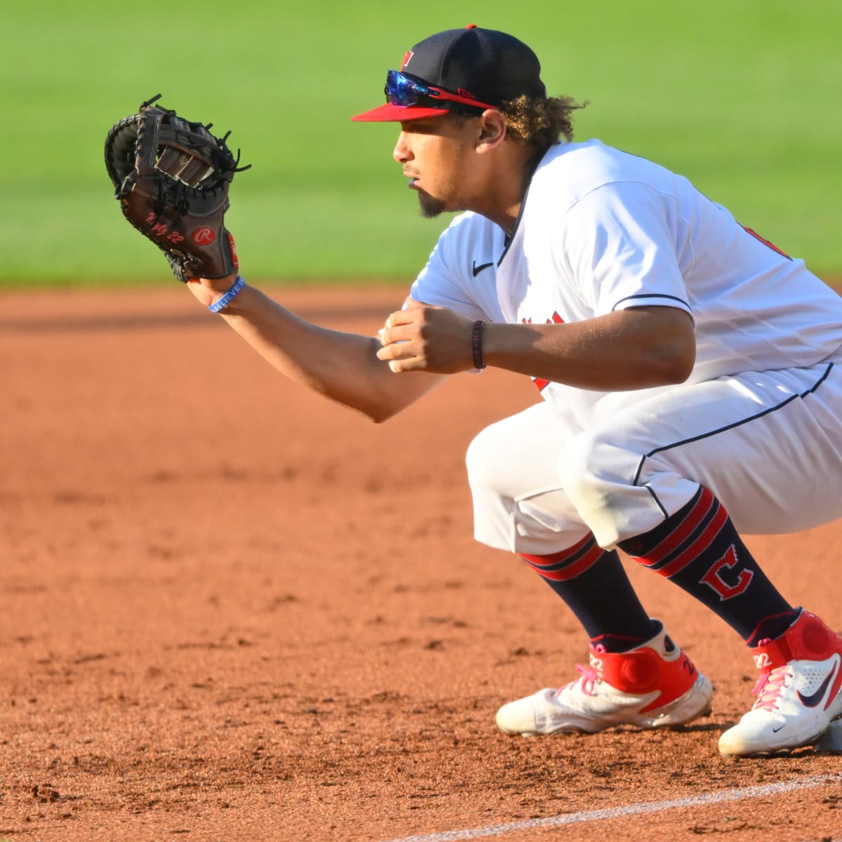 WATCH: Cleveland Guardians first baseman Josh Naylor brings out