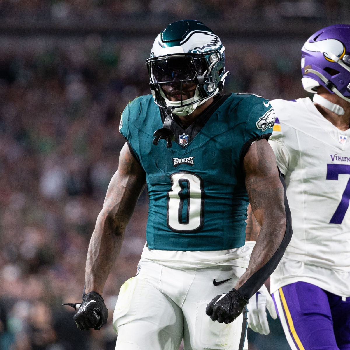 Eagles RB D'Andre Swift has career game vs. Vikings