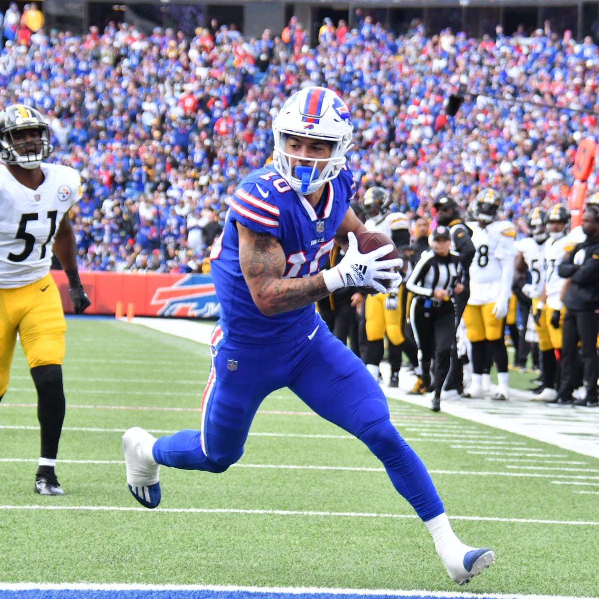 It's amazing': Bills rookie Khalil Shakir makes first catch of his