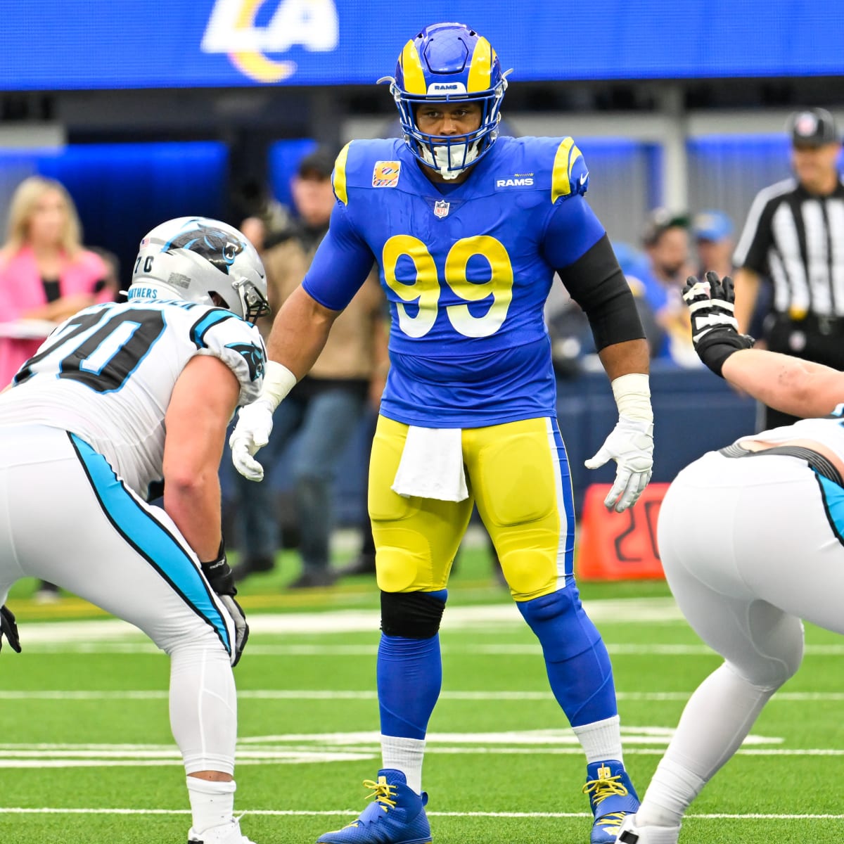 Rams GM Les Snead 'not buying' Aaron Donald retirement rumors