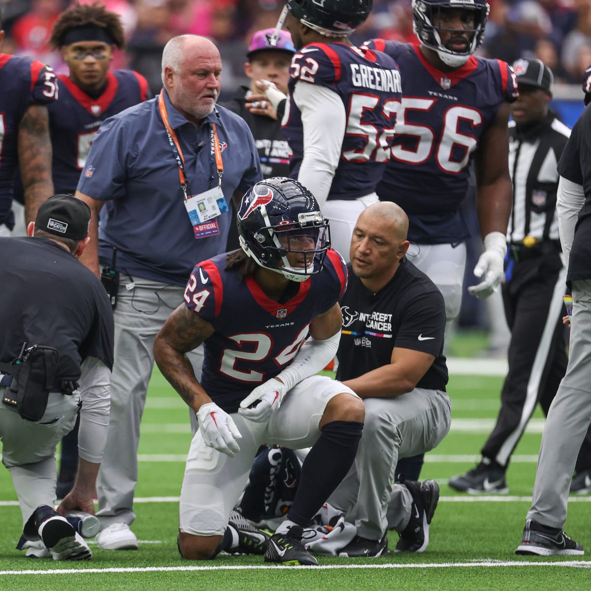 Houston Texans defensive back Derek Stingley Jr. (24) during