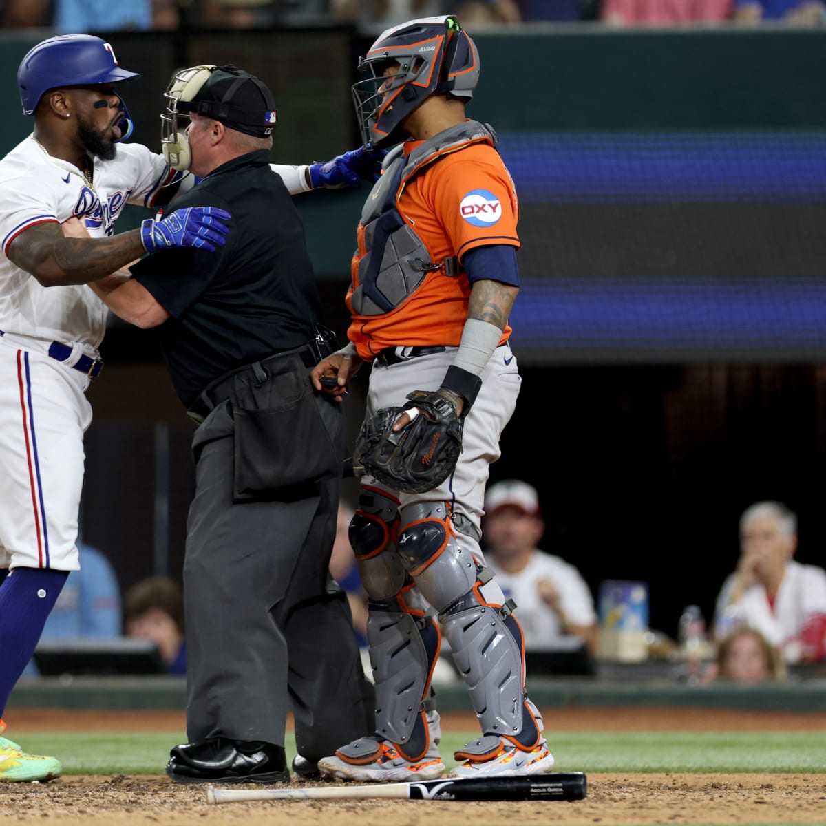 The worst thing he did was wake up the Houston Astros' – Martín Maldonado  on Rangers' Adolis Garcia igniting the Astros' comeback