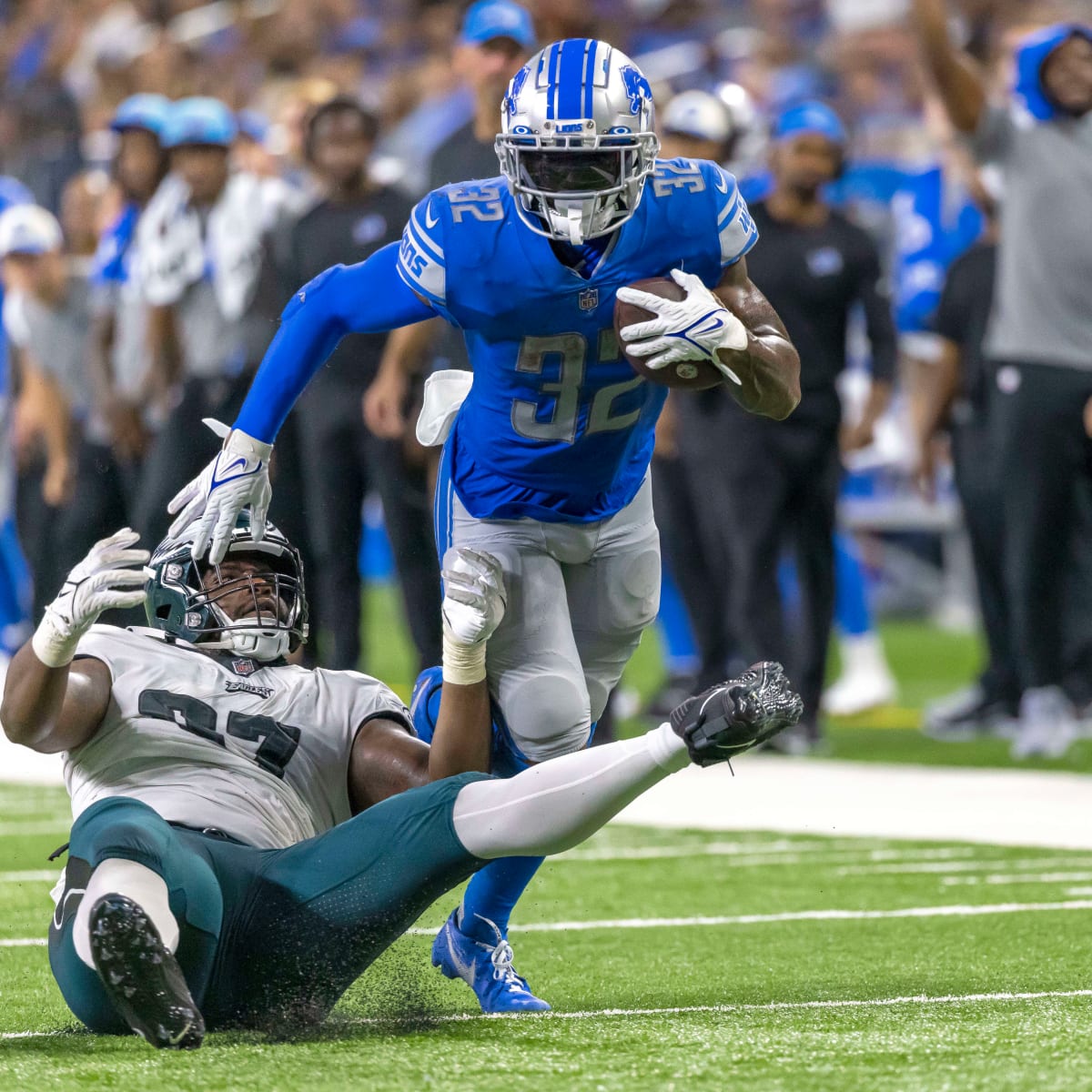 Report: Detroit Lions trade RB D'Andre Swift to Eagles for draft