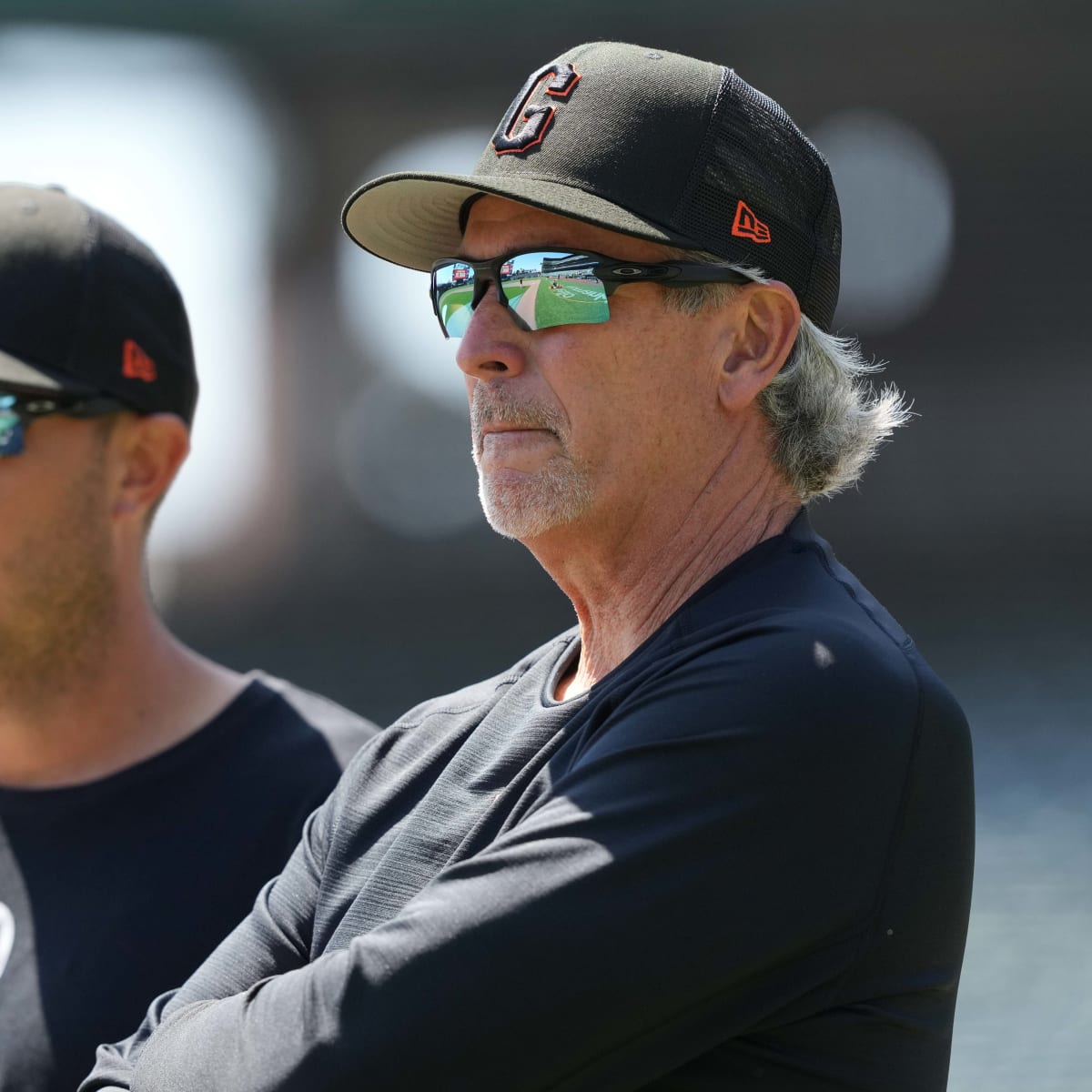 San Francisco Giants third base coach Tim Flannery announces he's