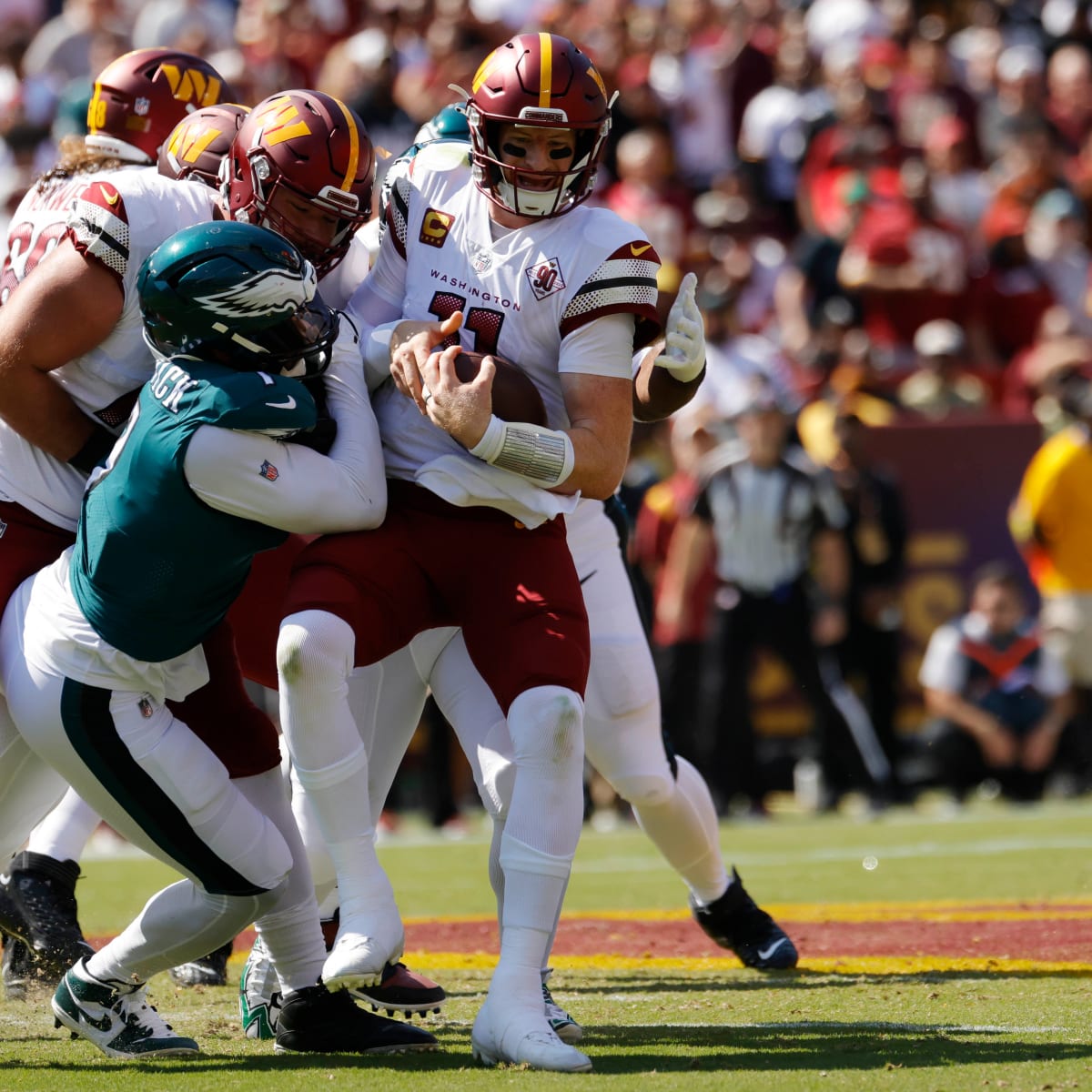 Washington Commanders vs. Philadelphia Eagles Inactives: Who's In? Who's  Out? - Sports Illustrated Washington Football News, Analysis and More
