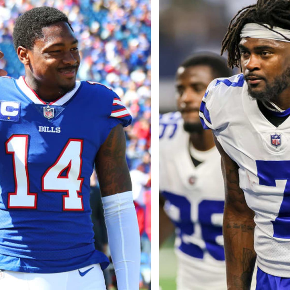 Dallas Cowboys cornerback Trevon Diggs breaks up pass intended for his  brother Buffalo Bills wide receiver Stefon Diggs at Pro Bowl Games