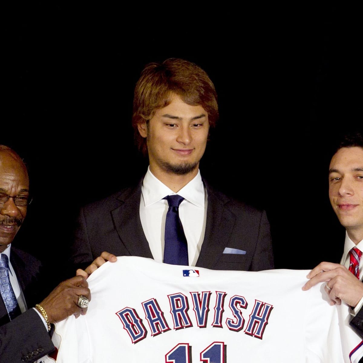 Texas formally introduces Japanese pitcher Darvish - Deseret News