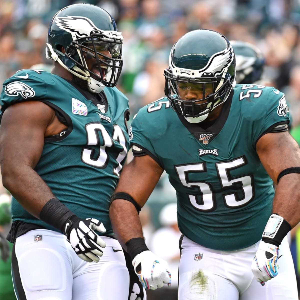 Eagles veterans Brandon Graham, Fletcher Cox, Jason Kelce, and Lane Johnson  continue to thrive