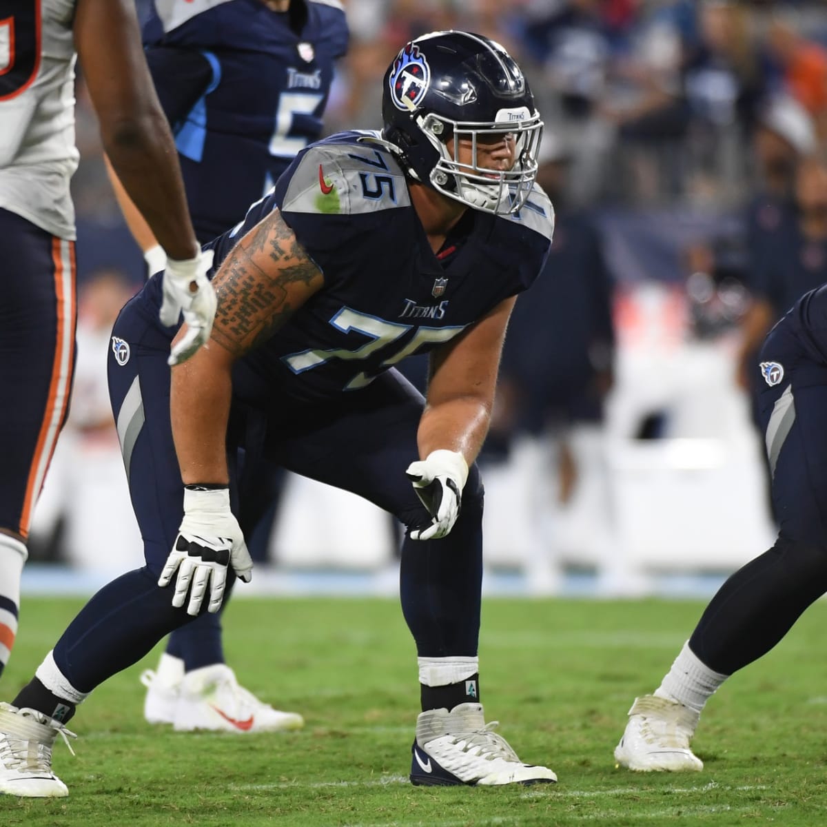 Dillon Radunz of the Tennessee Titans jogs off the field during a NFL  News Photo - Getty Images