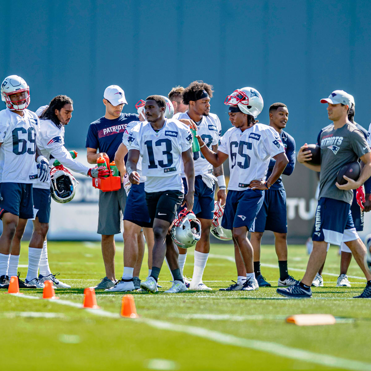 Jakobi Meyers Running with the 1st Team in New England Camp - Pack Insider