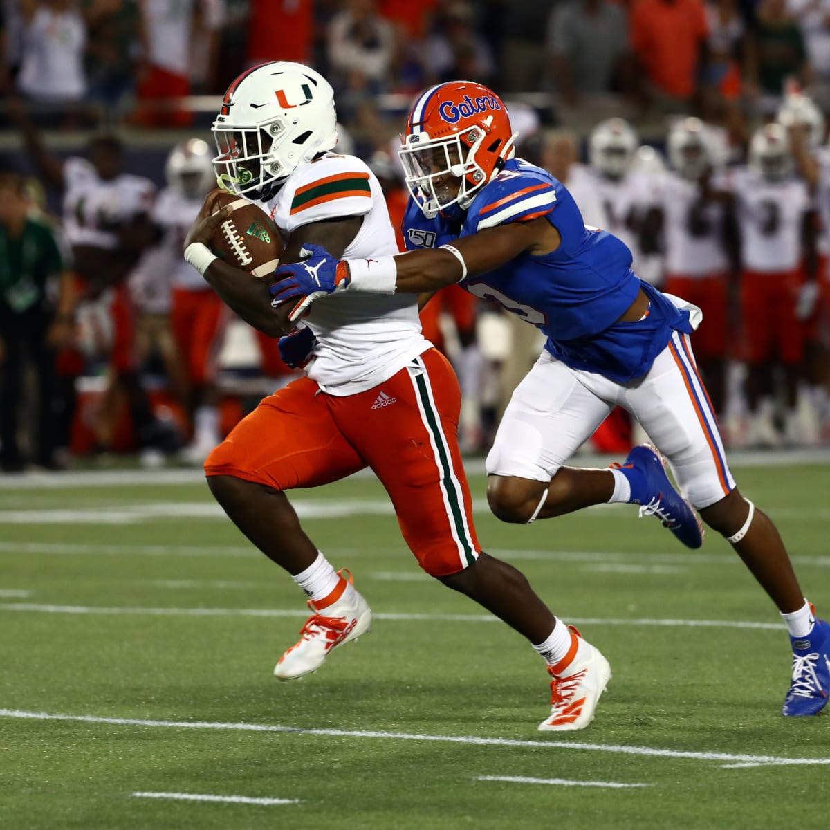 Florida defensive back Marco Wilson (3) sets up for a play during