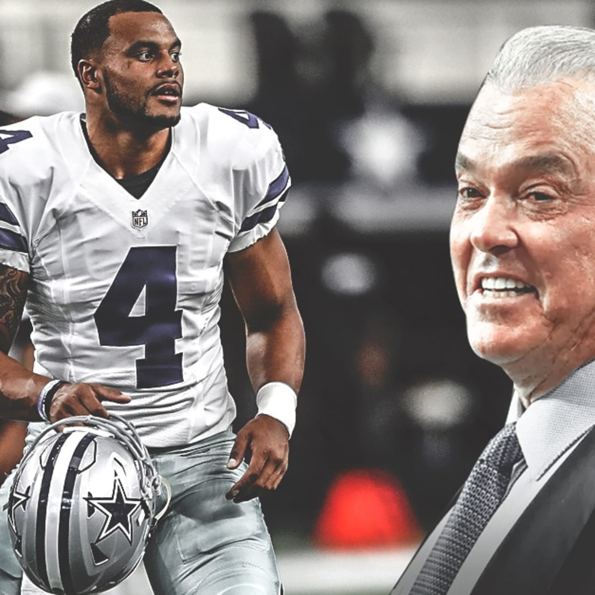 Jerry Jones praises Dak Prescott ahead of showdown contract talks