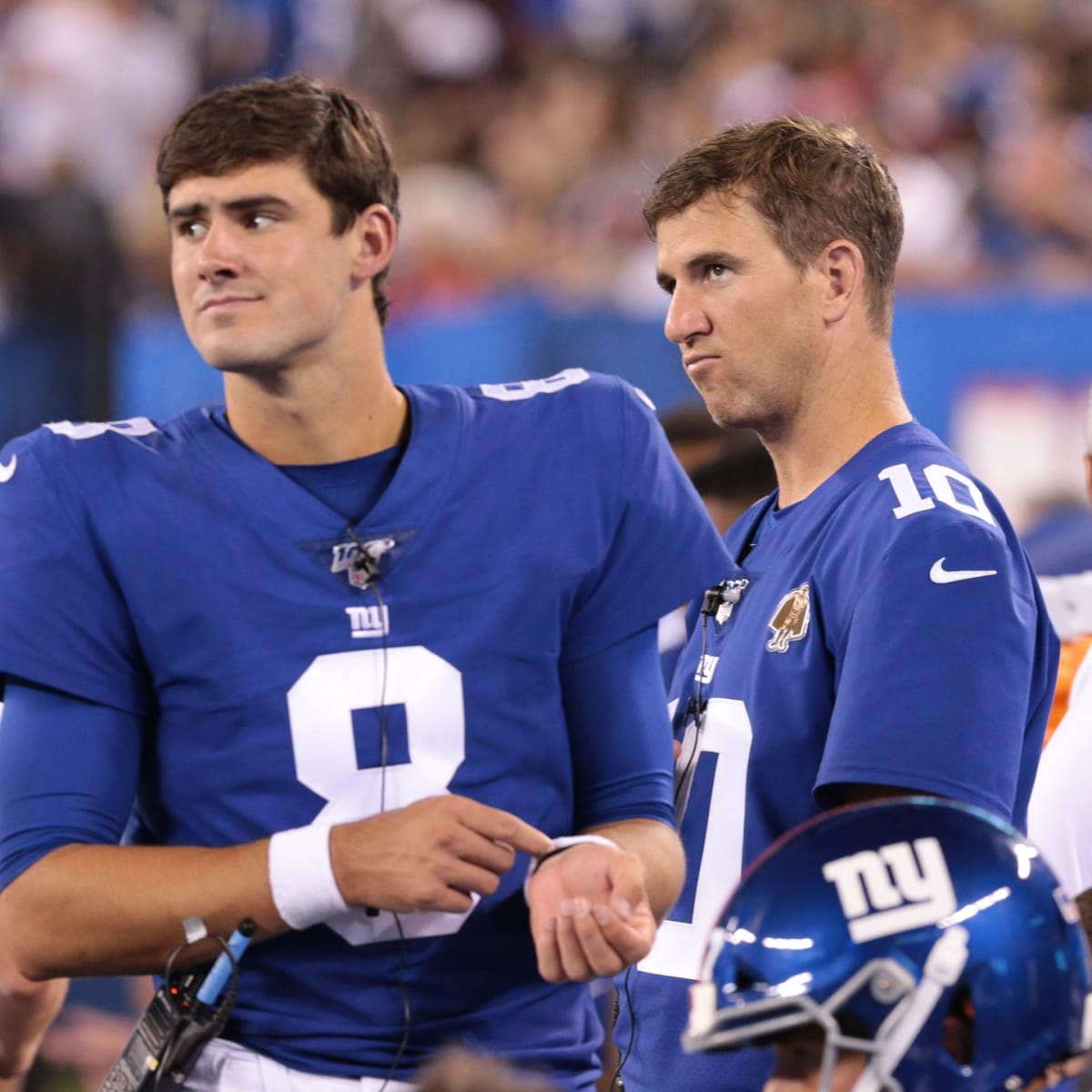 Daniel Jones rocking an Eli jersey at 10 : r/NYGiants