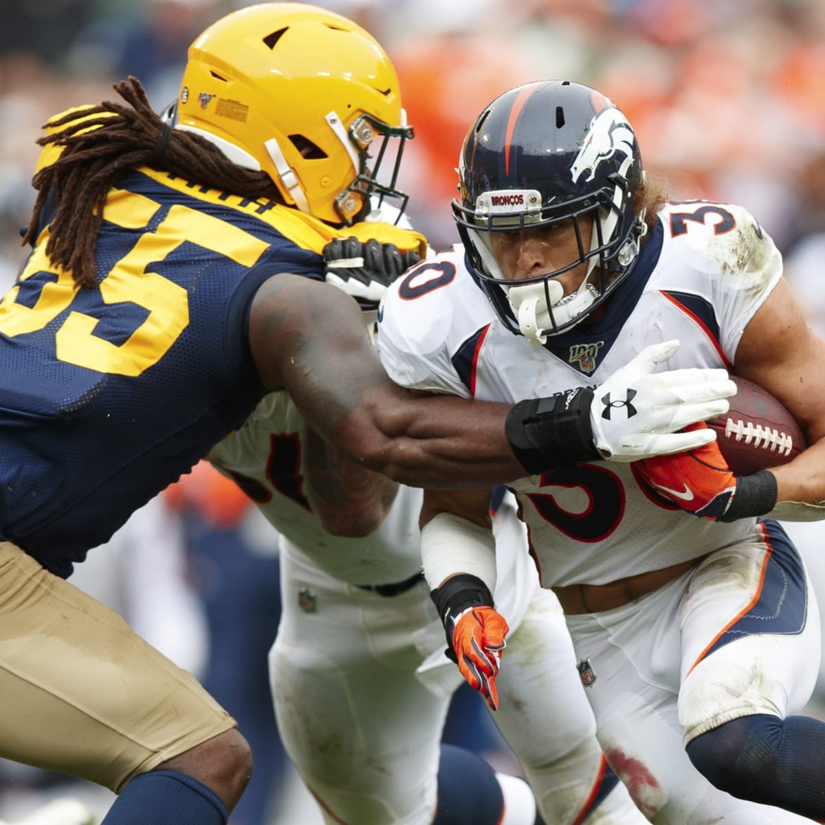 Phillip Lindsay didn't waste any time reminding Broncos Country