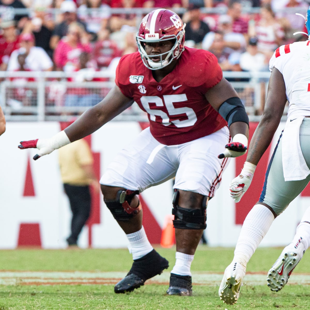 2021 NFL Draft: Alabama Crimson Tide's Deonte Brown is Selected in the 6th  round by the Carolina Panthers - Roll 'Bama Roll