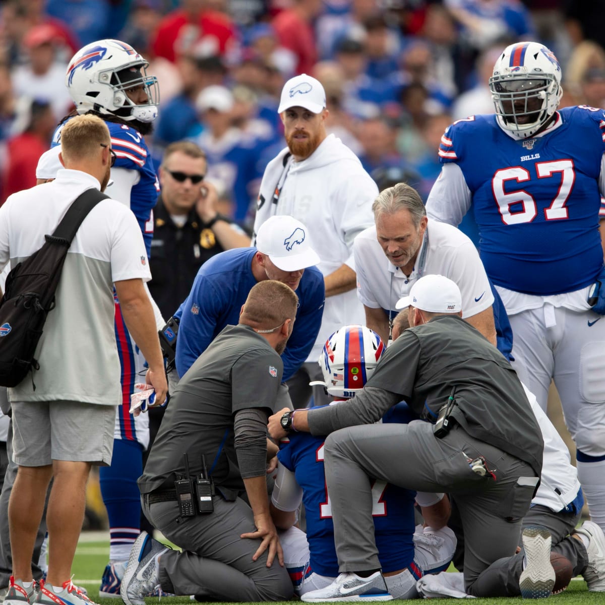 After hit from Jonathan Jones sends Josh Allen to concussion protocol,  Bills take issue - The Boston Globe