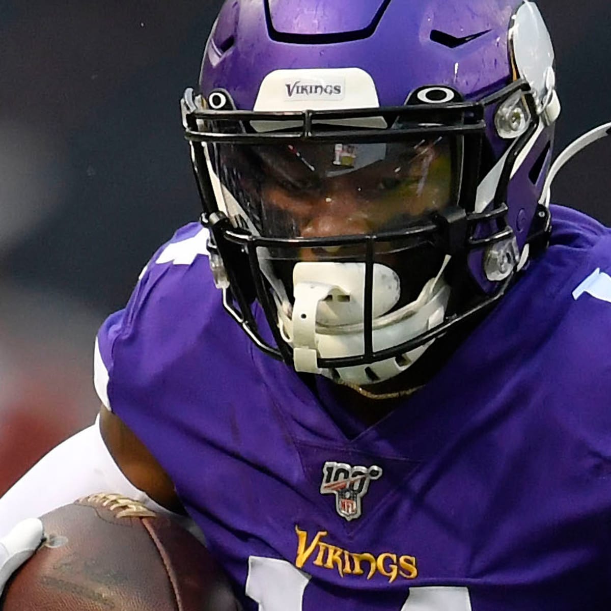 Minnesota Vikings' Stefon Diggs works out in Arizona Cardinals shirt