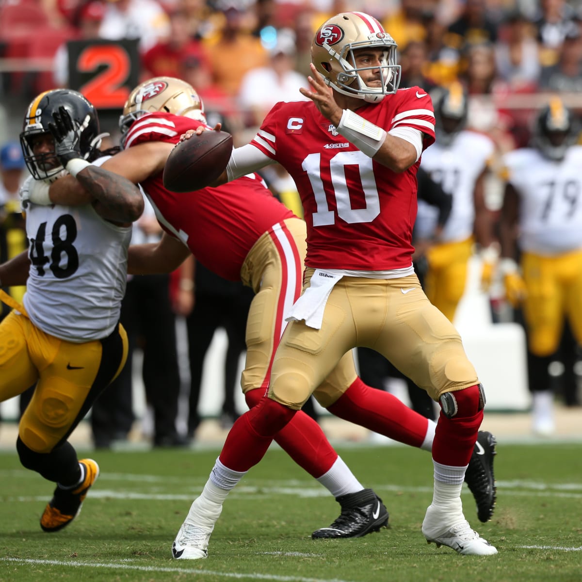 49ers pass rush needs to wreck Rams offensive line in Week 4