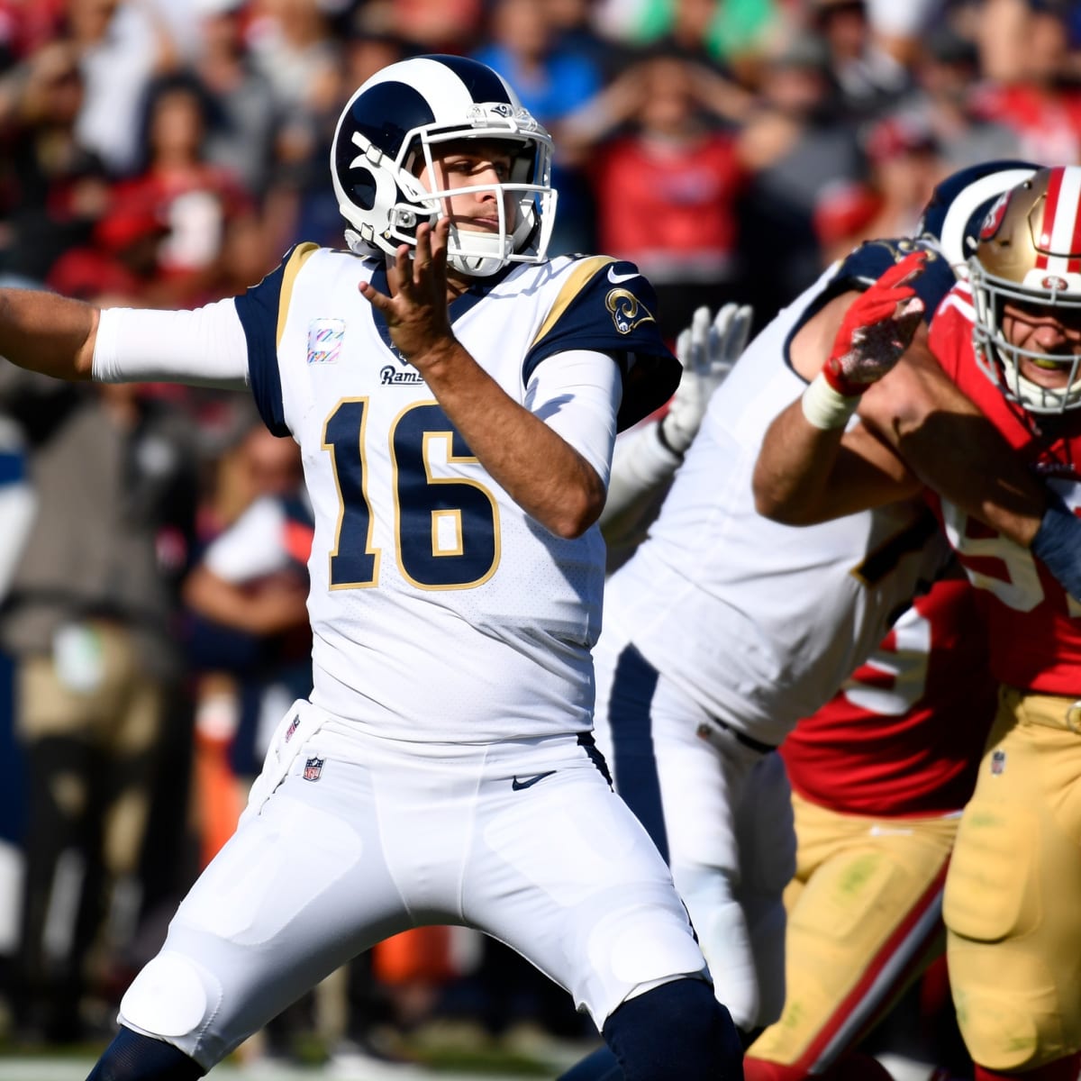 Jared Goff says he will never apologize for blown call against