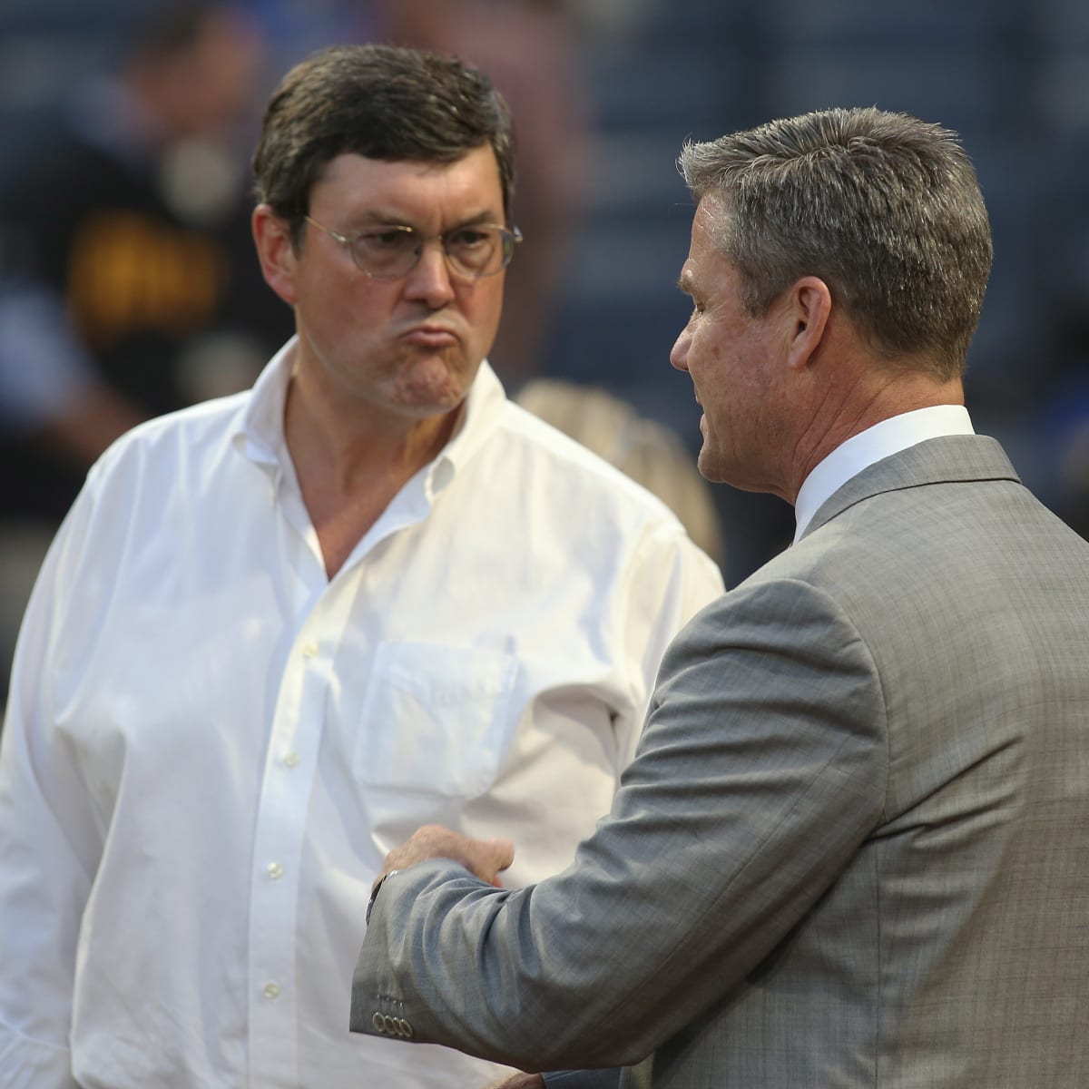 This Pirates fan took a picture with Pirates owner Bob Nutting