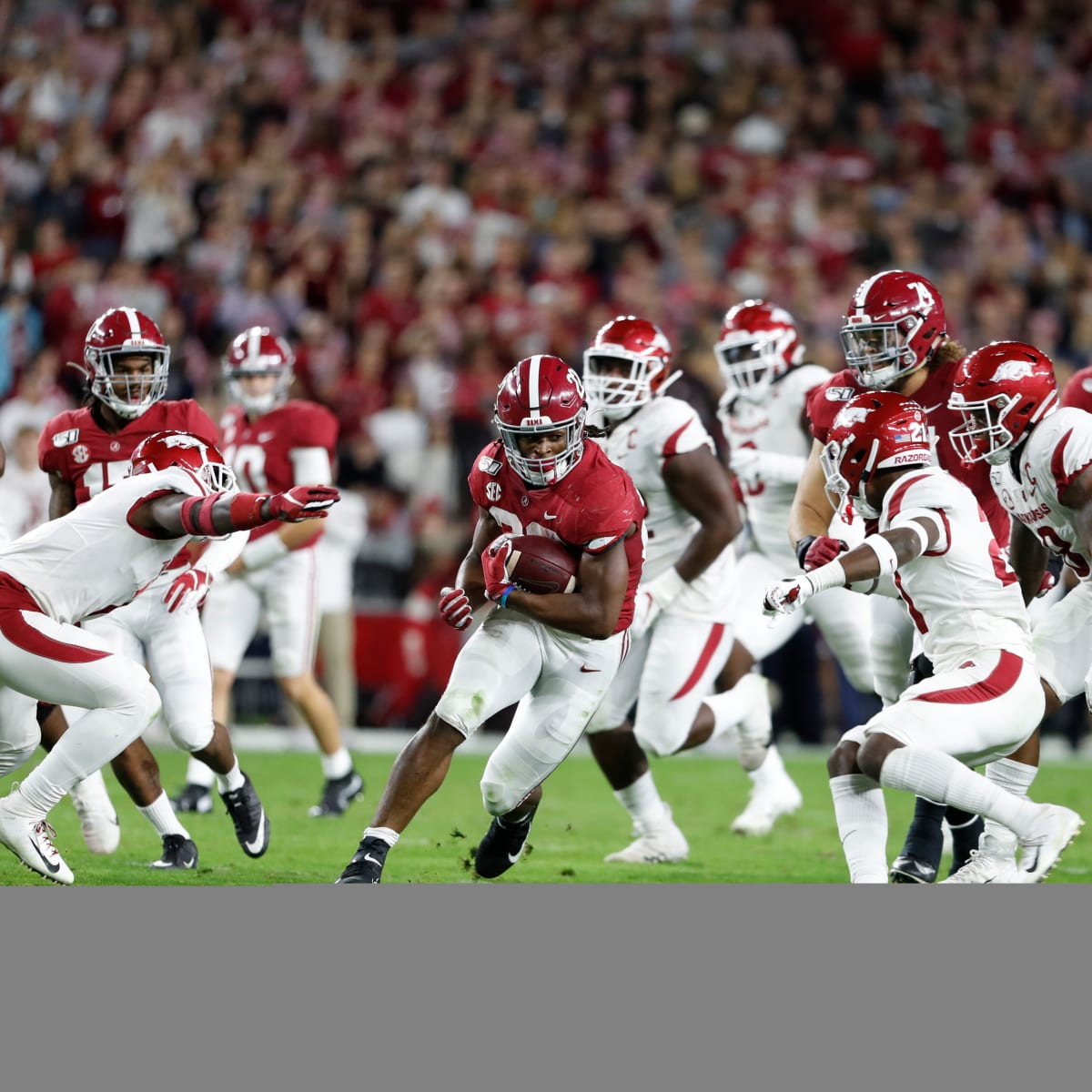 Alabama wide receiver Slade Bolden (04) walks on the field after