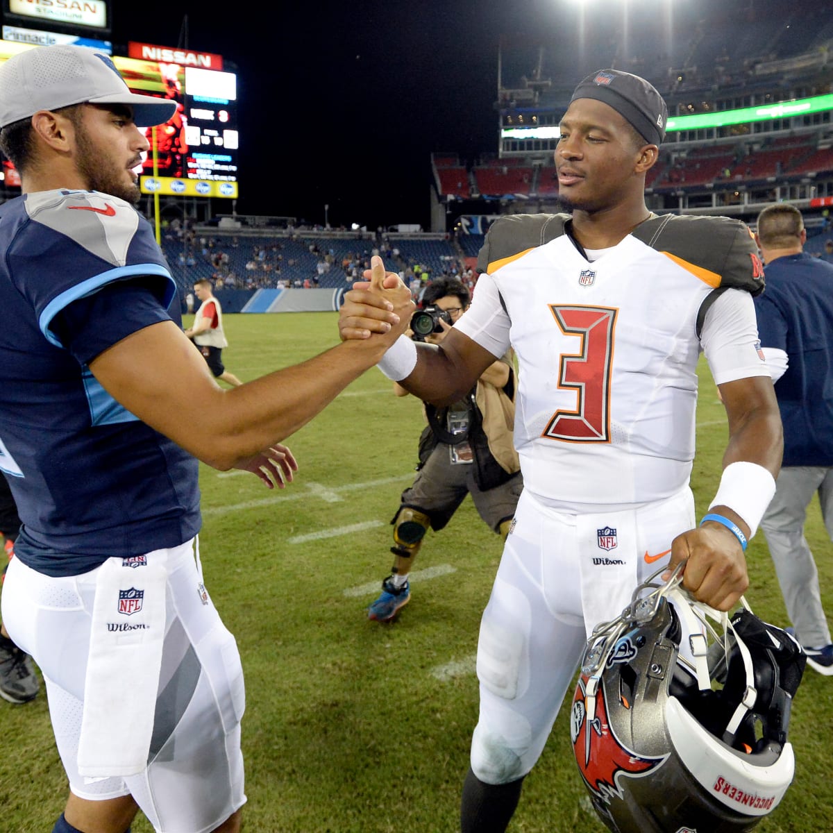 Jameis Winston has six turnovers against Panthers in London