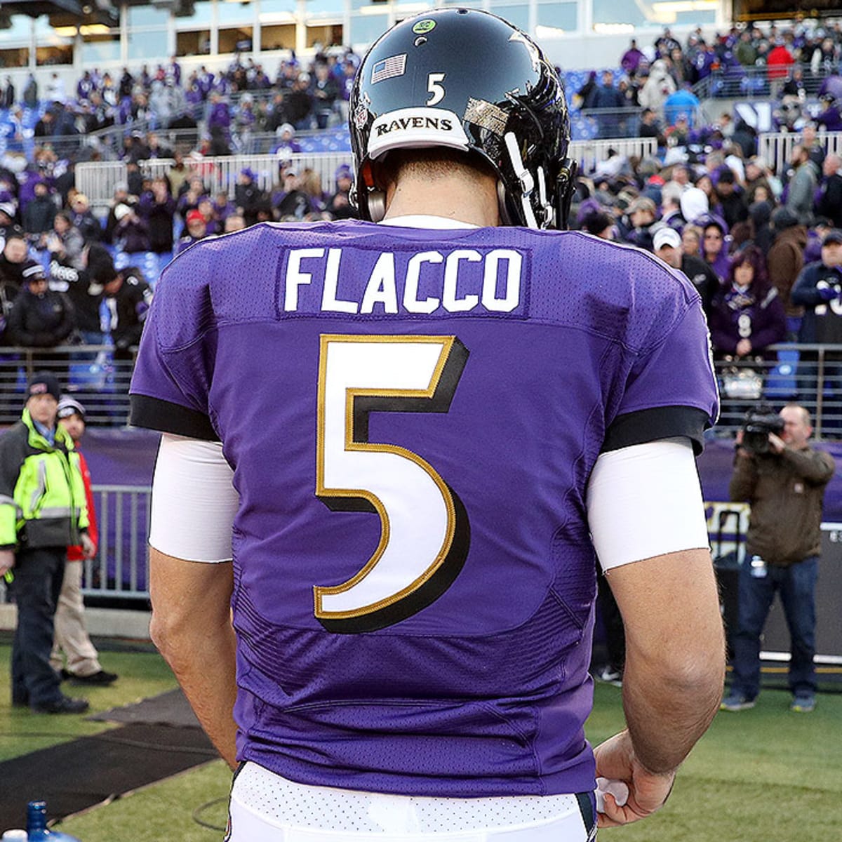 NFL Boys’ Baltimore Ravens Player Jersey - Flacco 5