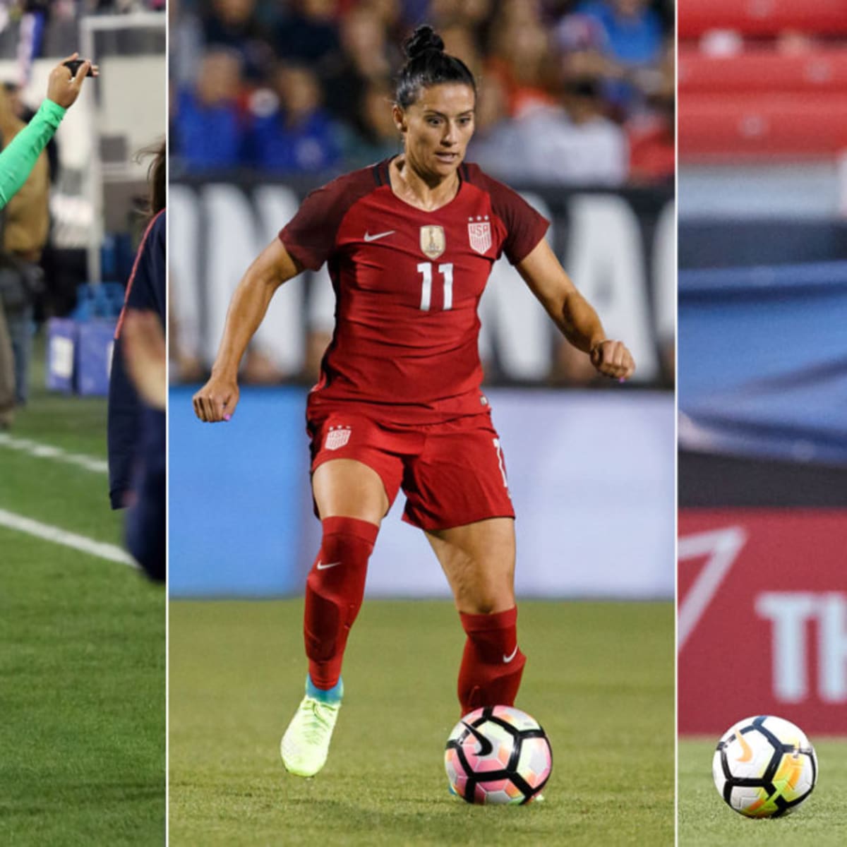 USWNT's Rose Lavelle and Mal Pugh have first-pitch blooper at