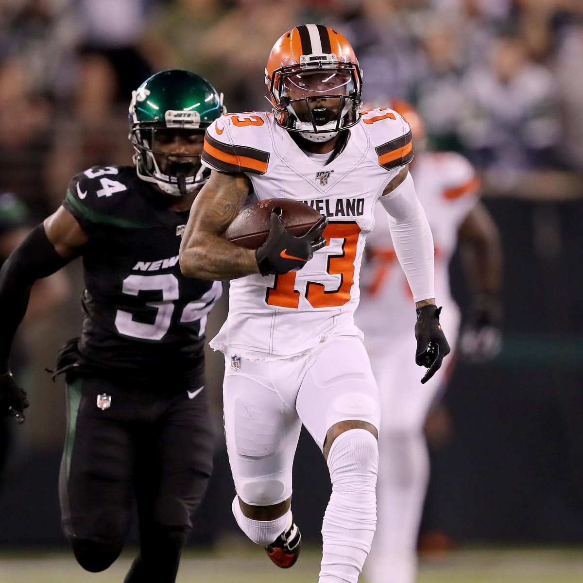 Odell Beckham Jr scores career-long touchdown as Cleveland Browns