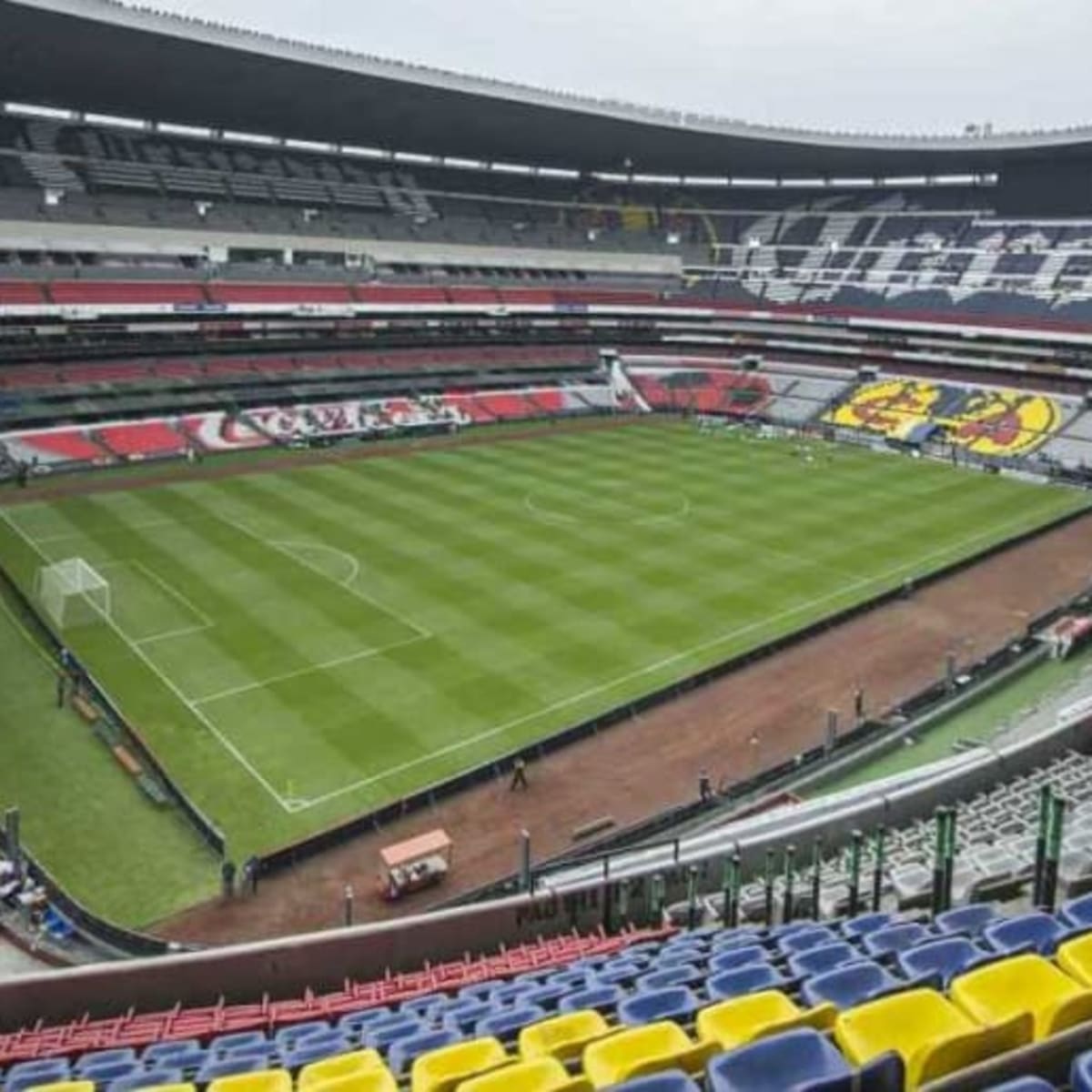 Asi Quedo El Estadio Azteca Luego Del Granizo En La Ciudad De Mexico Sports Illustrated