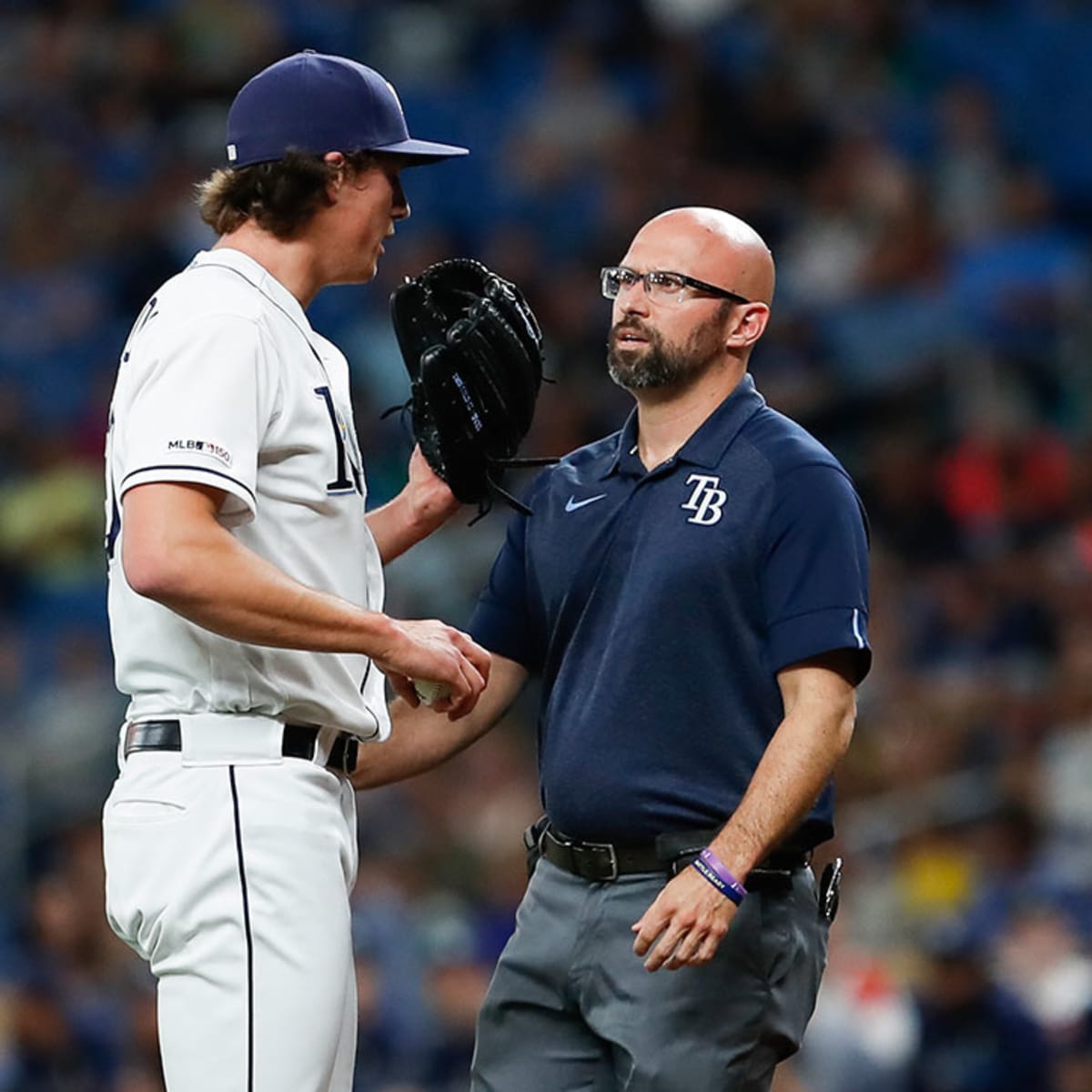 Rays' Tyler Glasnow points to substance rule for injury: 'That's