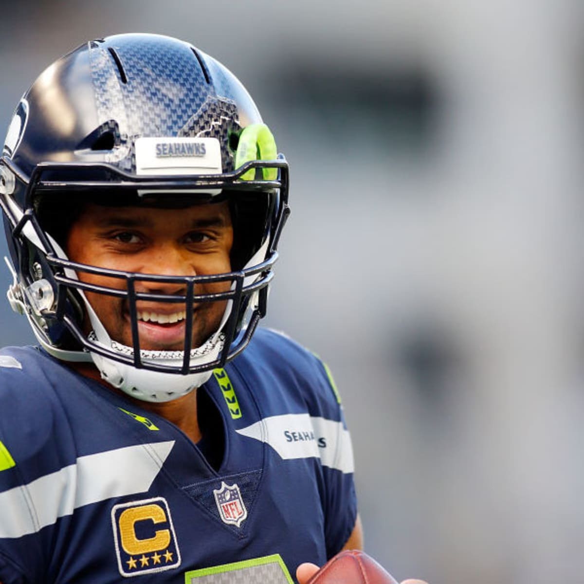 Seattle Seahawks quarterback Russell Wilson and his grandmother