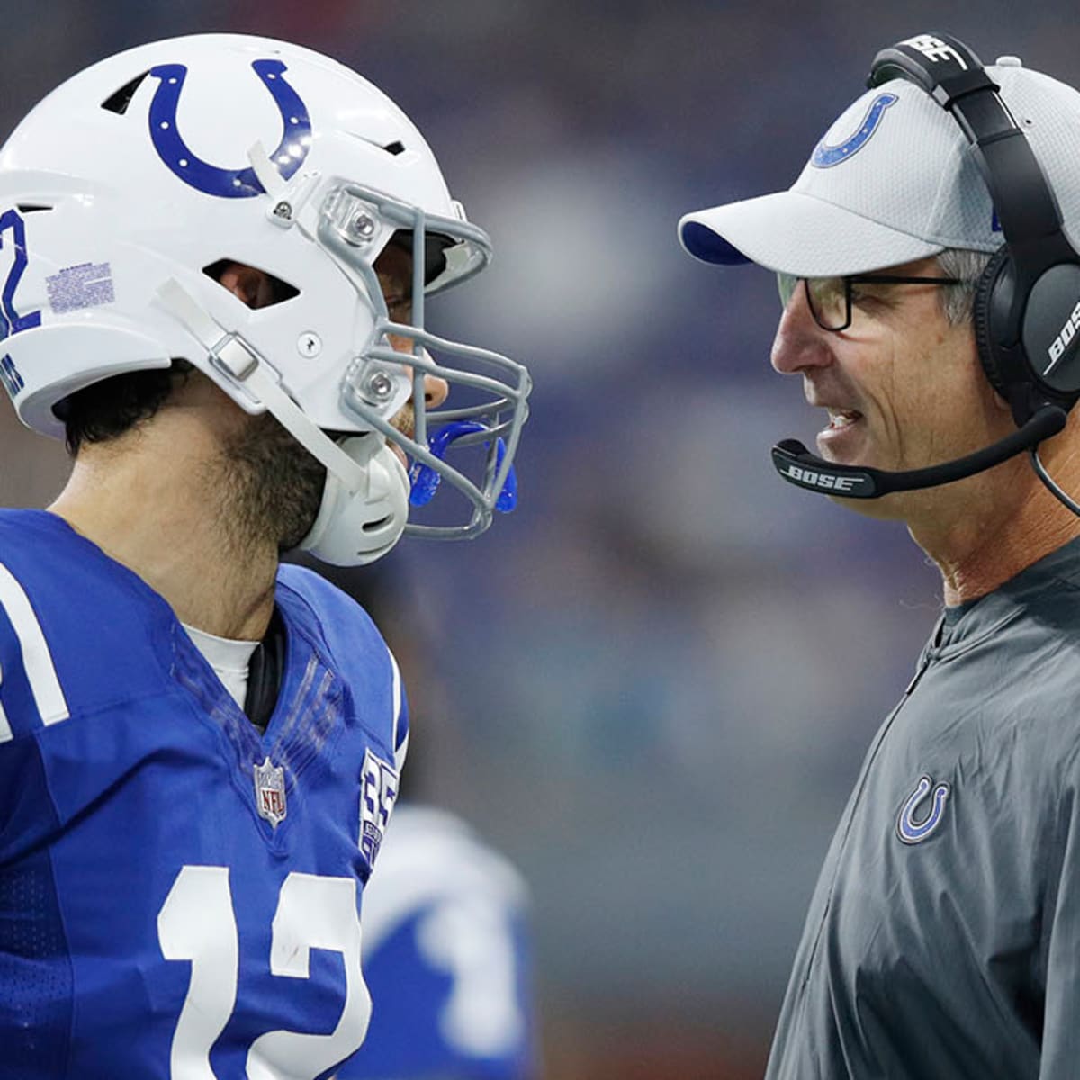 Andrew Luck, Frank Reich, Colts wrap up offseason workouts