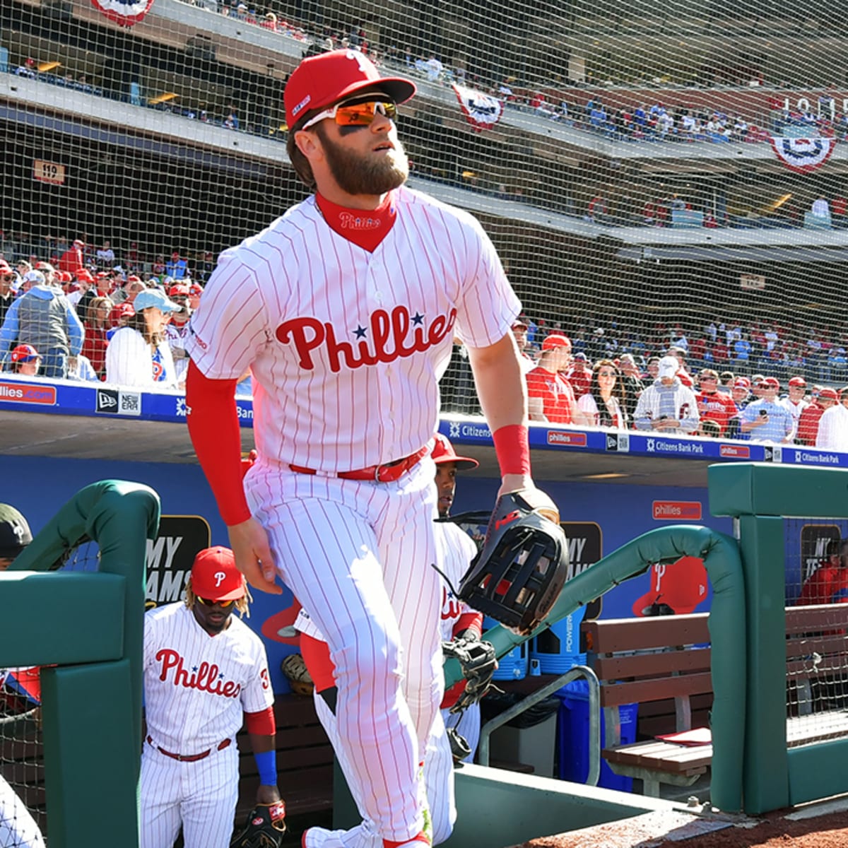 Bryce Harper is nearing his first-base debut for the Phillies