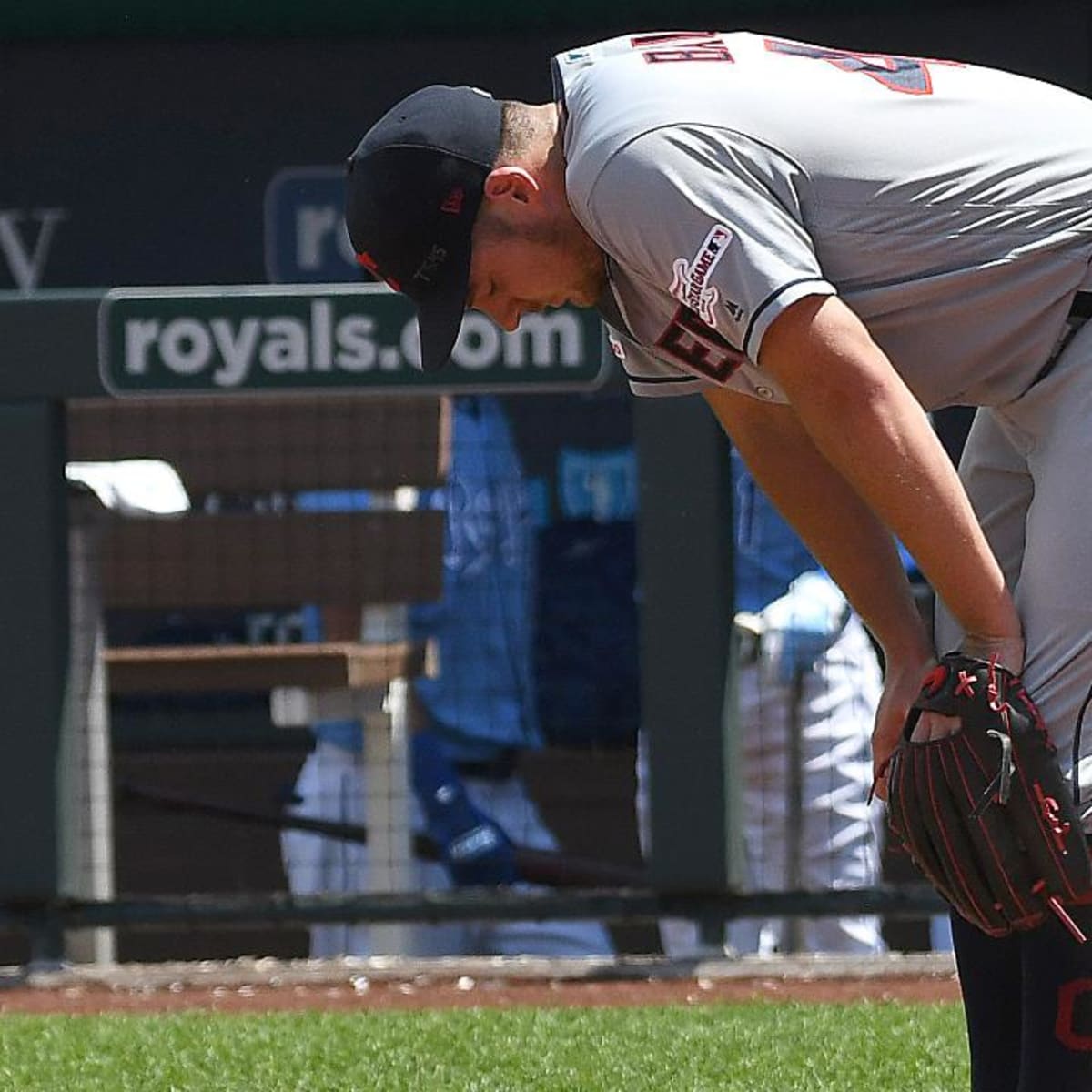Trevor Bauer: Indians pitcher throws ball over outfield fence in anger