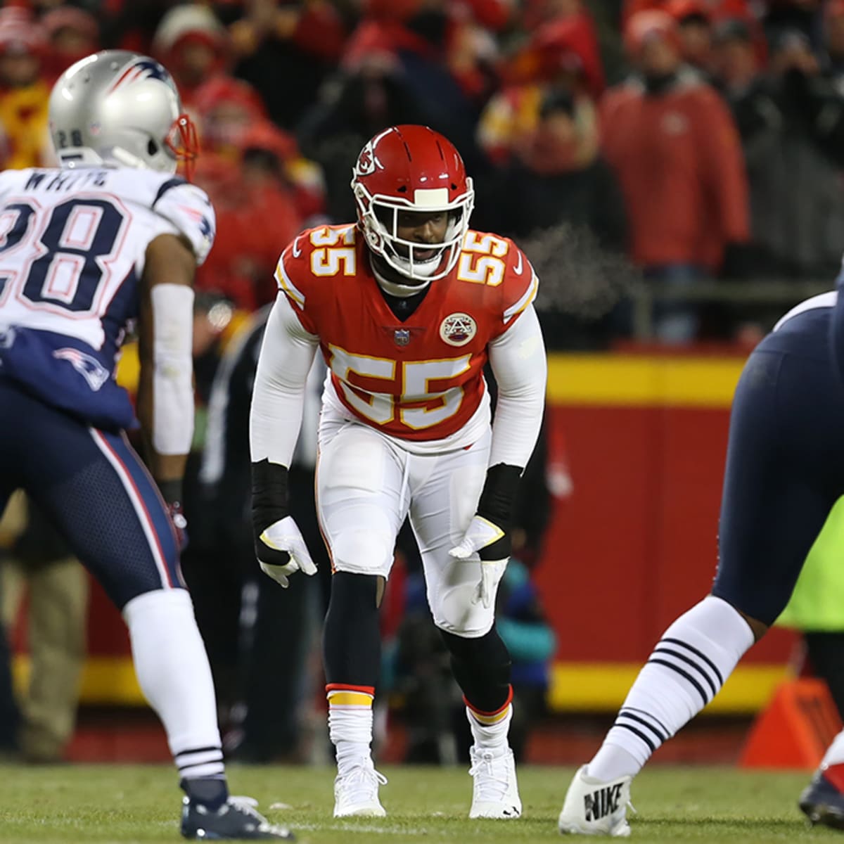 Highlight] Chiefs Intercept Brady to Seal the 2018 AFC Championship- BUT  Dee Ford was Offside. Patriots win 37-31 en route to 6th Super Bowl  Championship. : r/nfl