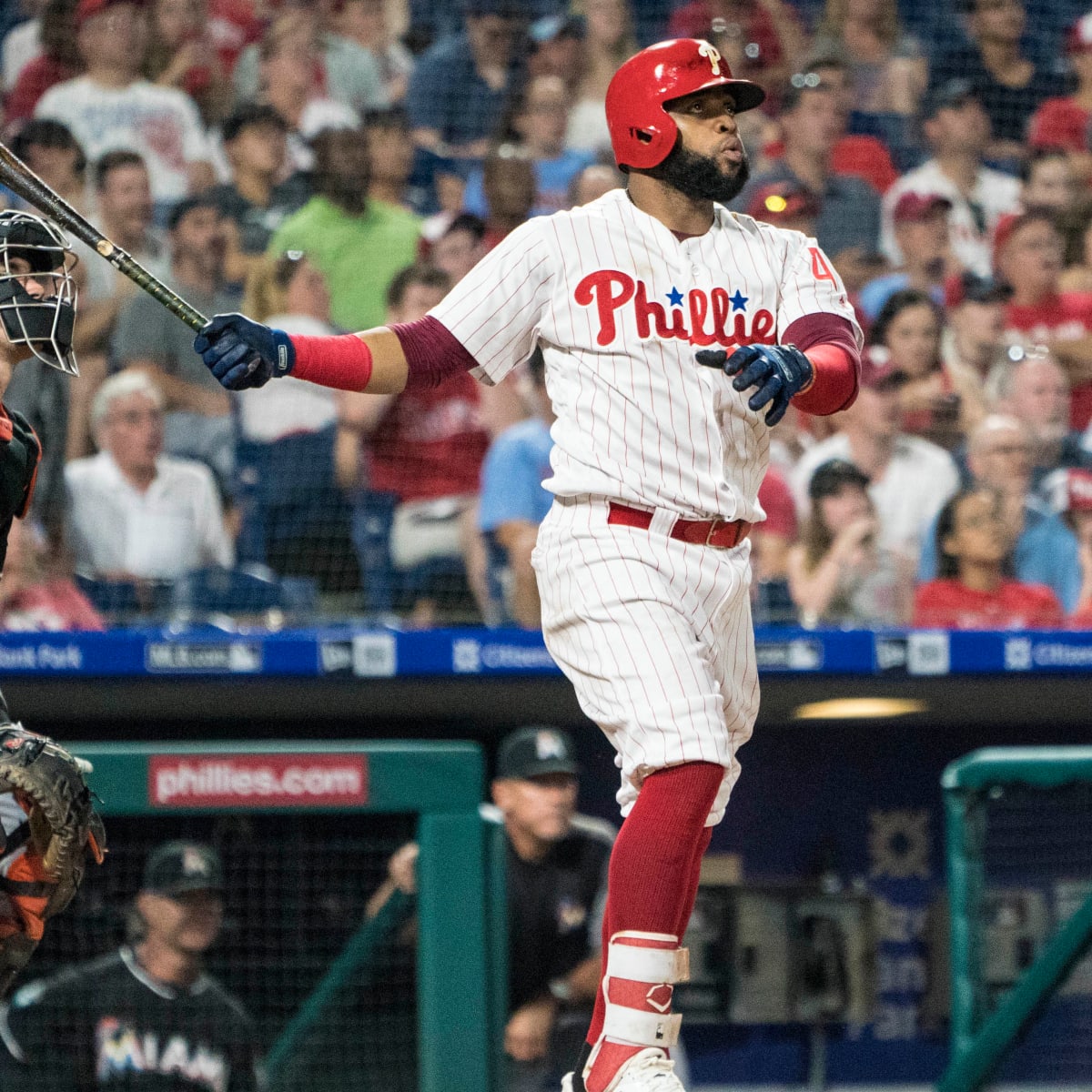 The Phillies' Carlos Santana promised a leukemia patient he'd hit a homer.  Then he did.