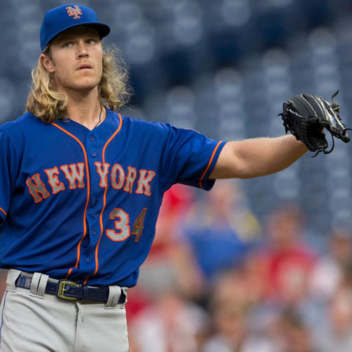 Mets pitcher Noah Syndergaard spent the morning walking around NYC dressed  like Thor