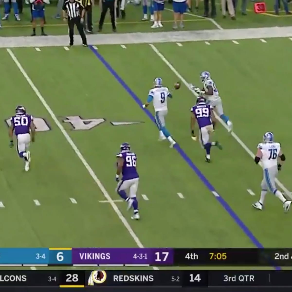 Dallas Defense Sacks Stafford, Scoop-&-Score TD