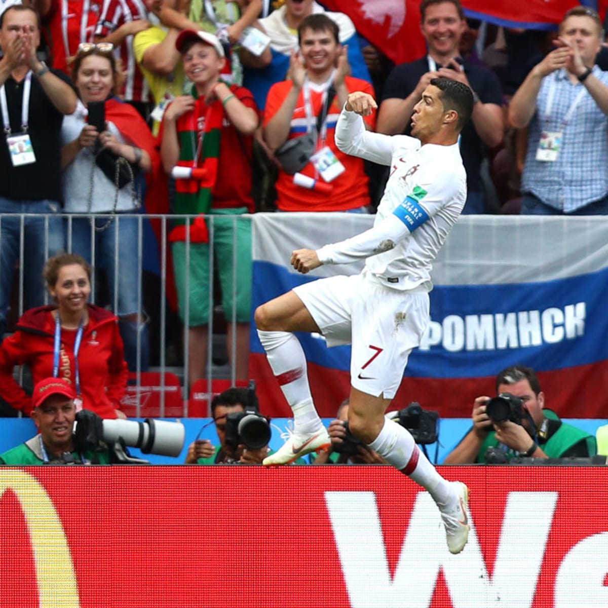 Cristiano Ronaldo scores in Portugal's FIFA World Cup win, Morocco