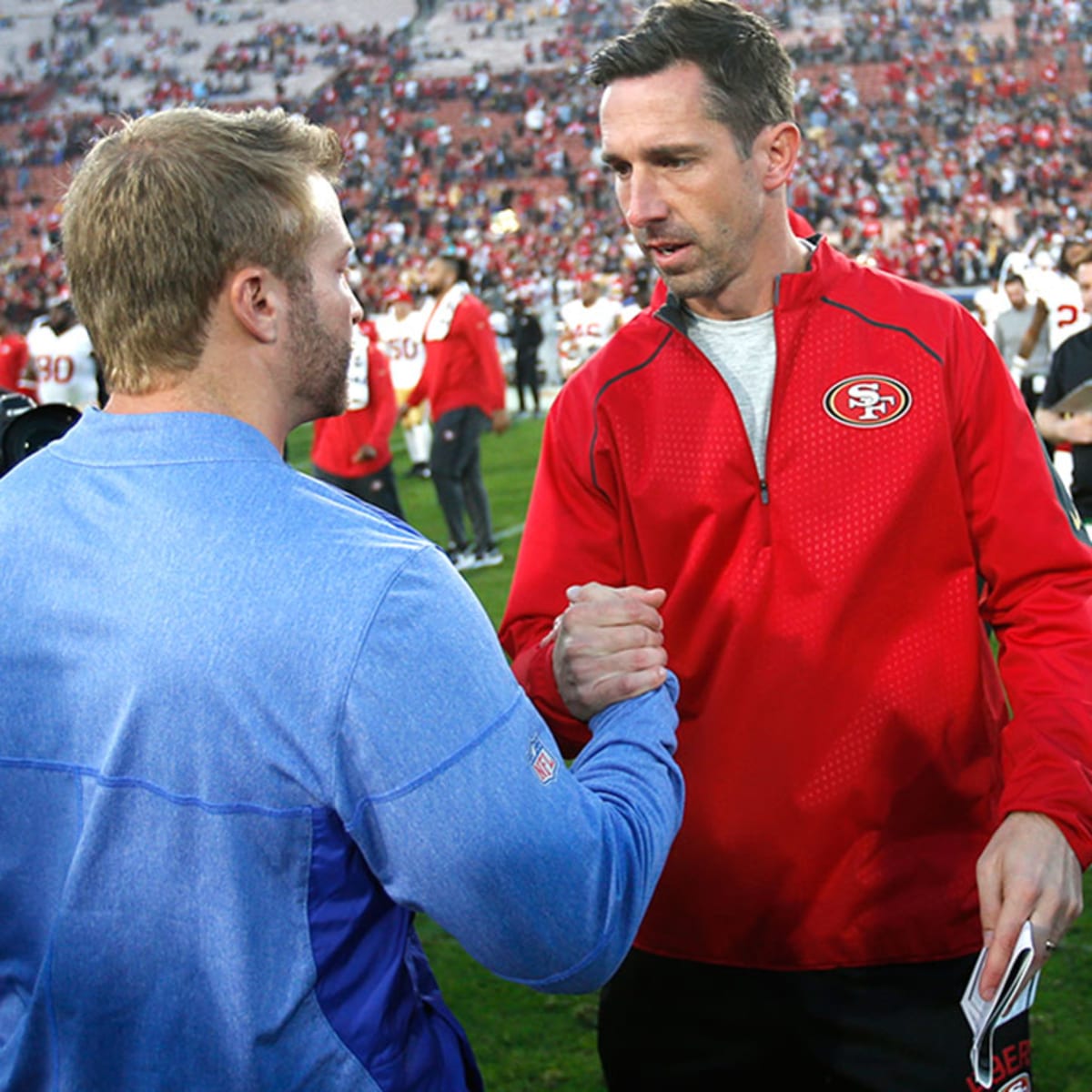 49ers' Kyle Shanahan jokes about running out of hat options for