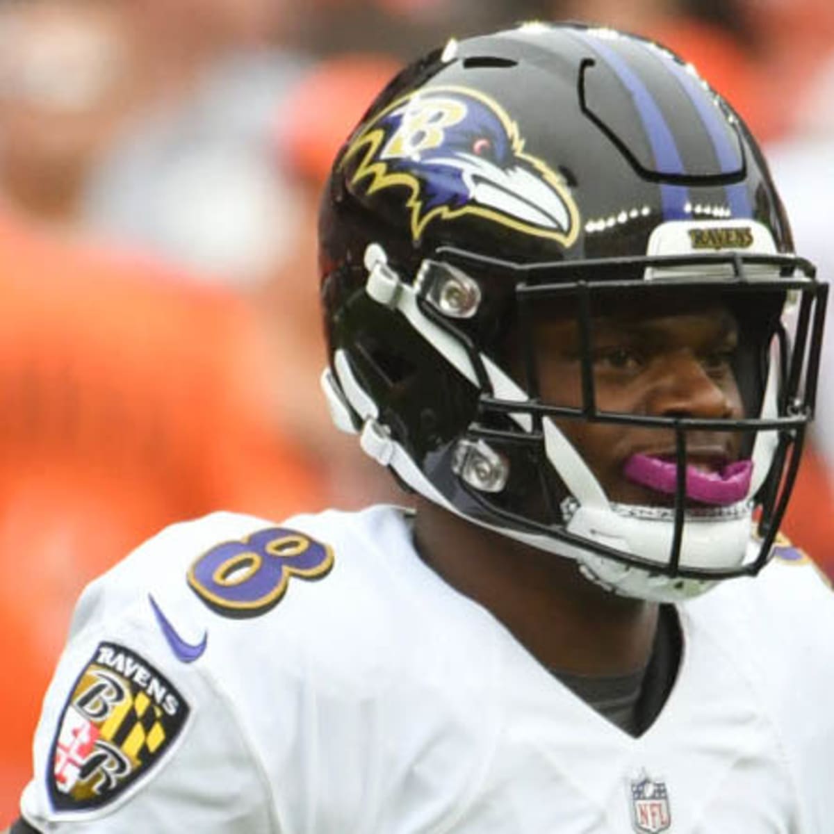 Baltimore Ravens quarterback Lamar Jackson (8) scores a touchdown in the  first half of an NFL football game against the New Orleans Saints, Sunday,  Oct. 21, 2018, in Baltimore. (AP Photo/Nick Wass)