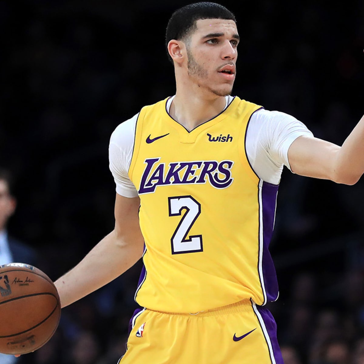 : Lonzo Ball Los Angeles Lakers Youth White Name and