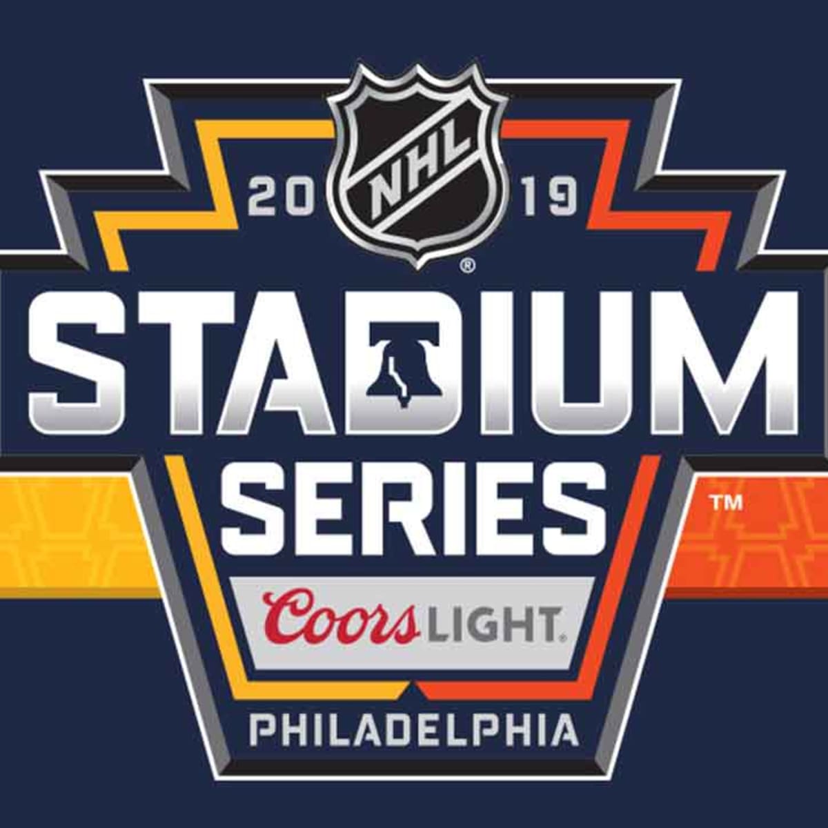 2019 Official NHL Stadium Series Game Jersey Patch (Philadelphia Flyers vs. Pittsburgh Penguins)